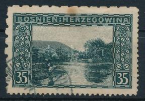 1906 35H 6 : 12 1/2 : 12 1/2 : 6 vegyes fogazással (rozsdafolt / stain)