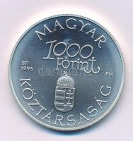 1995. 1000Ft Ag "Régi dunai hajók III. - Hableány" kapszulában T:BU kis fo. Adamo EM139