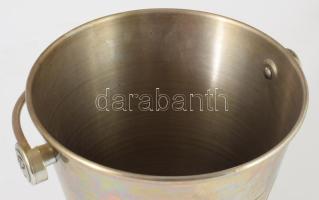 Laurent Perrier jégvödör, jelzett, d: 19 cm, m: 21 cm