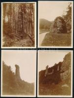 1913 Görgényi-havasok, Erdély, árvíz, Laposnya, Iszticsó, stb., 8 db hátoldalon feliratozott fotó, 9...