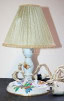 1941 Esztétikus Herendi porcelán lámpa búrával 24 cm magas