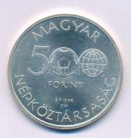 1986. 500Ft Ag "Labdarúgó Világbajnokság - Mexikó 1986" kapszulában T:BU kis fo. Adamo EM95