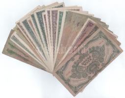 Vegyes 23db-os (13xklf), Pengő bankjegyekből álló tétel T:F,VG, sok firkált