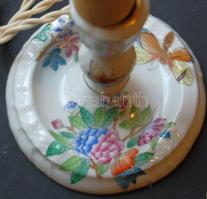 1941 Esztétikus Herendi porcelán lámpa búrával 24 cm magas