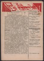 1983-1984 A Hírmondó c. szamizdat kiadvány 2 db száma, fűzés nélkül, 40 p., 64 p