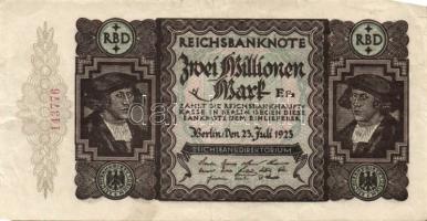 Német Birodalom / Weimari Köztársaság 1922. 50.000M T:III + 1923. 500.000M T:II- + 2.000.000M T:II- ...