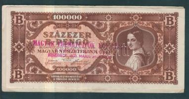 1946. 10.000.000MP "Forradalmaink pénzei kiállítás a Rákospalotai Múzeumban" fny-sal T:II- + 100.000BP "Magyar éremgyűjtők egyesülete X. vándorgyűlése" fny-sal T:I- sarokránc