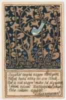 1919 Az Orsz. Magy. Kir. Iparművészeti iskola levelezőlapjai. Ungarische Werkstätte No. 2001. Kiadja Rigler József Ede Rt. / Hungarian art postcard (fl)