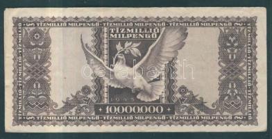 1946. 10.000.000MP "Forradalmaink pénzei kiállítás a Rákospalotai Múzeumban" fny-sal T:II-...