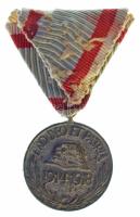 1929. "Magyar Háborús Emlékérem kardokkal, sisakkal" kitüntetés miniatűrje szalagon T:XF