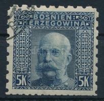 1906 5K 6 : 6 : 9 1/4 : 6 vegyes fogazással (alul rövid fogak / short perfs.)