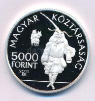 2011. 5000Ft Ag "A mohácsi busójárás" kapszulában T:PP Adamo EM237