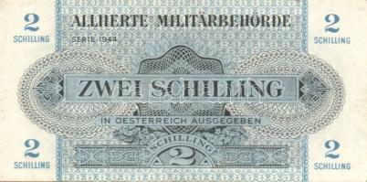 Ausztria/nemzetközi megszállás 1944. 50G, 1Sch, 2Sch, 5Sch, 10Sch, 20Sch, 50Sch, 100Sch T:vegyes