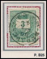 1874 3kr durva gyöngyjavítással (ex Orbán, Sebestyén aranyérmes kiállítási anyagból)