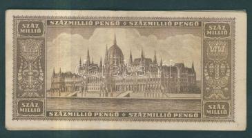 1946. 100.000.000P (8x)" Értékjegy Magyar éremgyűjtők negyedik vándorgyűlése" fny-sal T:I-...