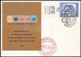 1979 1850-es címerbélyeg osztrák kiadású emlékív levelezőlapon