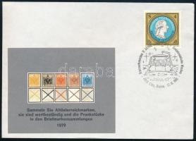 1979 Andráskeresztes 1850-es címerbélyeg osztrák kiadású emlékív levelezőlapon