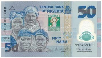 Nigéria 2010. 50N "Nigéria függetlenségének 50. évfordulója", "NM7488121" T:UNC Nigeria 2010. 50 Naira "50th Anniversary of Nigeria's Independence", "NM7488121" C:UNC Krause 37.