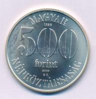 1988. 500Ft Ag "Labdarúgó Európa-Bajnokság" kapszulában T:BU patina Adamo EM104