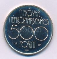 1987. 500Ft Ag "Nyári Olimpia - Szöul 1988" kapszulában T:BU patina Adamo EM99
