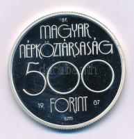 1987. 500Ft Ag "Nyári Olimpia - Szöul 1988" kapszulában T:PP Adamo EM99