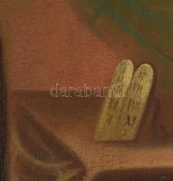 Ikon - Jézus bemutatása a templomban. 19. század, orosz ikonfestő, sérüléssel, aranyozott blondel ke...