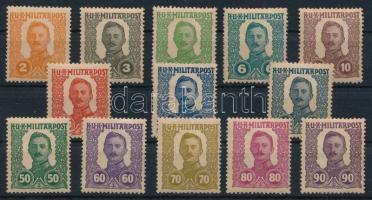 Bosznia-Hercegovina 1918 Kiadatlan sor az 1K nélkül (48.750) (1K missing)