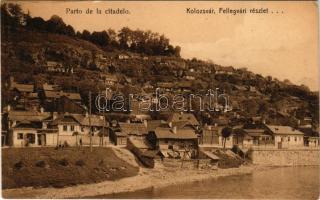 Kolozsvár, Cluj; Fellegvári részlet, Sáncalja, Kis-Szamos partja. Stief kiadása / Gruia, Somes riverside (EK)