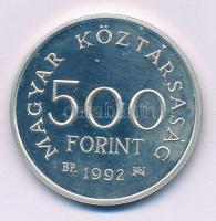 1992. 500Ft Ag "Károly Róbert" kapszulában T:AU (eredetileg PP) folt Adamo EM123