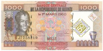 Guinea 2010. 1000Fr "50 éves a Központi Bank és a guineai pénzrendszer", "JT758219" T:UNC Guinea 2010. 1000 Francs "50th Anniversary of Central Bank and Guinean Currency", "JT758219" C:UNC