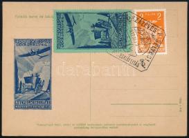 1937/4 Első Nagykanizsa bélyegkiállítás emlékív bélyege levelezőlapon, alkalmi bélyegzéssel