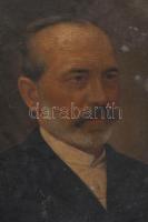 Olvashatatlan (A Siola?) jelzéssel , XIX. sz. második fele: Portré. Olaj,vászon. Hátoldalán Société ...