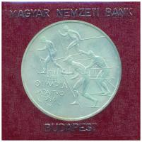 1984. 500Ft Ag "Téli Olimpiai Játékok - Szarajevó" eredeti műbőr tokban, tanúsítvánnyal T:BU patina Adamo EM76