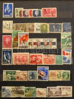 Kis hagyaték amatőr gyűjtésből A4 + 3 db kisebb berakóban + áztatni való anyag kisebb dobozban. Érde...