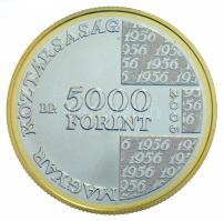 2006. 5000Ft Ag "Az 1956-os forradalom 50. évfordulója" kapszulában, dísztokban, tanúsítvánnyal T:BU Adamo EM206