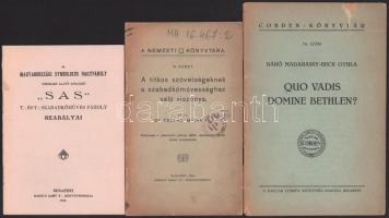 6 db szabadkőműves kiadvány az 1910-es évekből Sas és Demokrácia páholyok