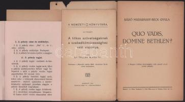 6 db szabadkőműves kiadvány az 1910-es évekből Sas és Demokrácia páholyok