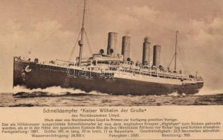 SS Kaiser Wilhelm der Grosse of the Norddeutscher Lloyd