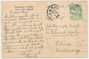 1912 Szászváros, Broos, Orastie; a jövőben montázs. Weisz D. kiadása / in der Zukunft / in the futur...