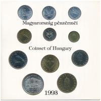 1993. 10f-200Ft (11xklf) forgalmi sor "Magyarország pénzérméi" karton dísztokban, benne 20...