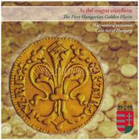 2012. 5Ft-200Ft (6xklf) "Az első magyar aranyforint" forgalmi sor dísztokban, benne I. Károly 1325-ös aranyforintjának aranyozott Ag emlékérme (3,49g/0.999/20mm) T:PP belső tokon a ragasztás elengedett