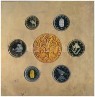 2012. 5Ft-200Ft (6xklf) "Az első magyar aranyforint" forgalmi sor dísztokban, benne I. Kár...