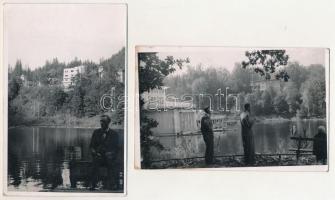 Szováta, Sovata; - 2 db RÉGI fotó képeslap / 2 pre-1945 photo postcards