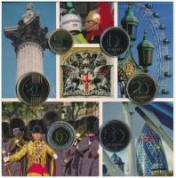 2012. 5Ft-200Ft (6xklf) "Nyári Olimpiai Játékok - London" forgalmi sor dísztokban, benne 3...