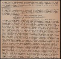 1978 László Gyula (1910-1998) régész-történész gépelt levele Dienes István (1929-1995) régész, muzeo...