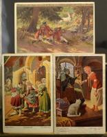 ~140 régi motívum képeslap közte néhány városképes és pár modern, jó minőségű levél / képeslap berakóban