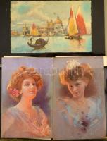 ~140 régi motívum képeslap közte néhány városképes és pár modern, jó minőségű levél / képeslap berak...