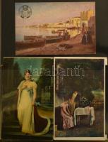 ~140 régi motívum képeslap közte néhány városképes és pár modern, jó minőségű levél / képeslap berak...