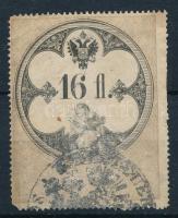 1858 16 Fl illetékbélyeg