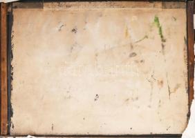 Jelzés nélkül, XIX. sz. festő: Berchtesgaden környéki táj, Bajorország. Akvarell, papír. Hátoldalán ...